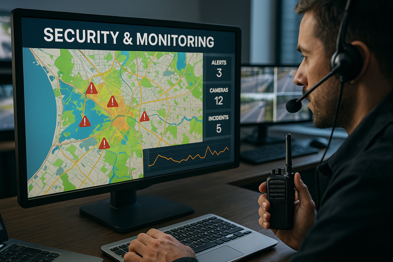 Image illustrative sécurité et monitoring